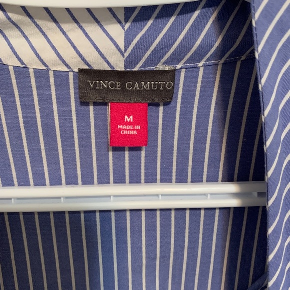 Vince Camuto Two Tone Striped Dress Shirt Button Down, size M - Picture 8 of 10